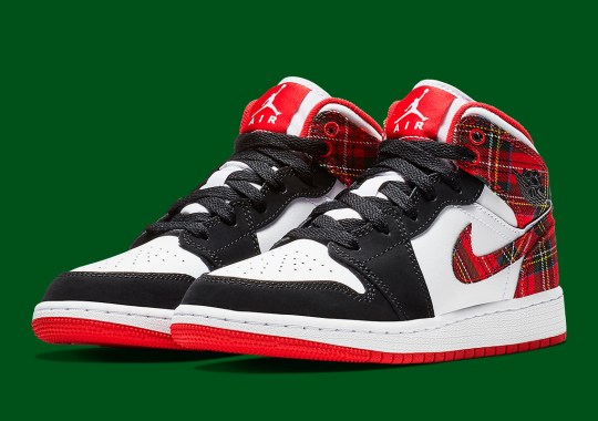 The Air Jordan 1 Mid To Release With A Seasonal Plaid