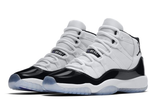 Official Images Of The Air Jordan 11 “Concord” In Grade School Sizes