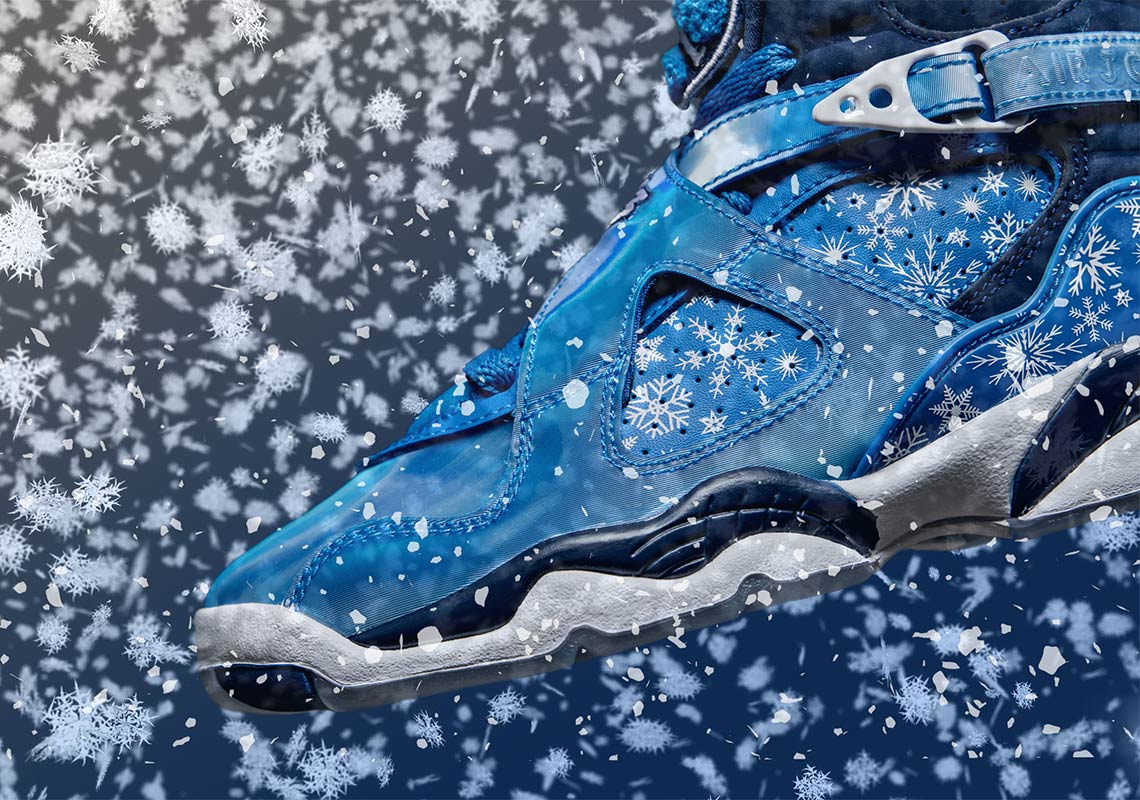 jordans with snowflakes