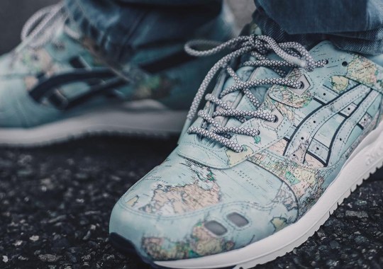 atmos Puts A World Map On Their Next ASICS Gel Lyte 3 Collaboration