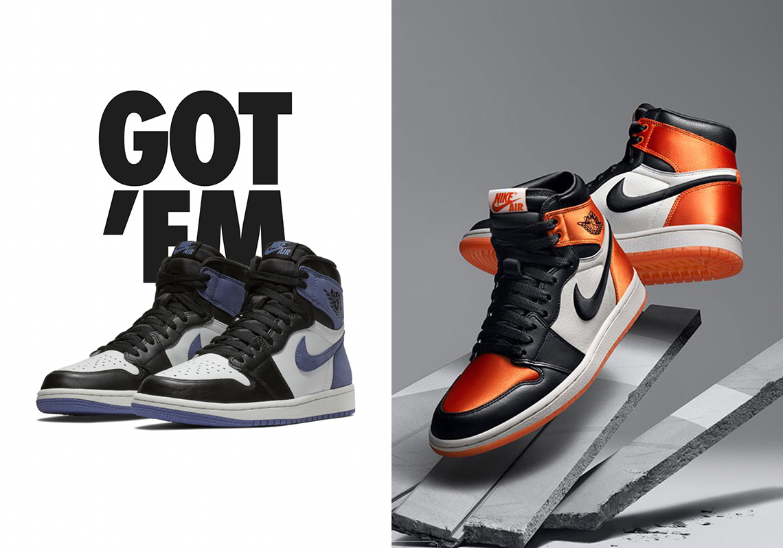 Jordan Reserve On SNKRS NIKEs Bred Toe 1, Satin Shattered Backboard, And Much More