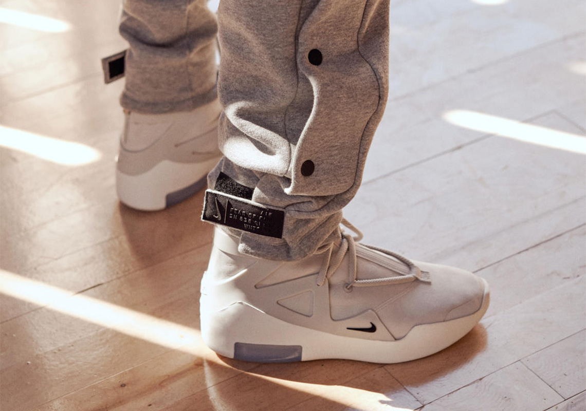 fear of god sneakers on feet