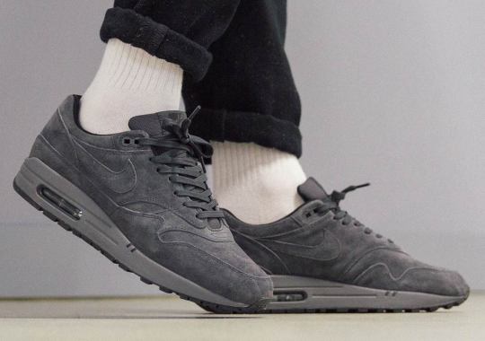 A Stealthy Nike Air Max 1 Premium “Triple Anthracite” Has Arrived
