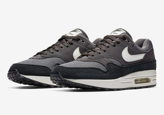 The Nike Air Max 1 Appears With Dark Tones In Suede And Mesh
