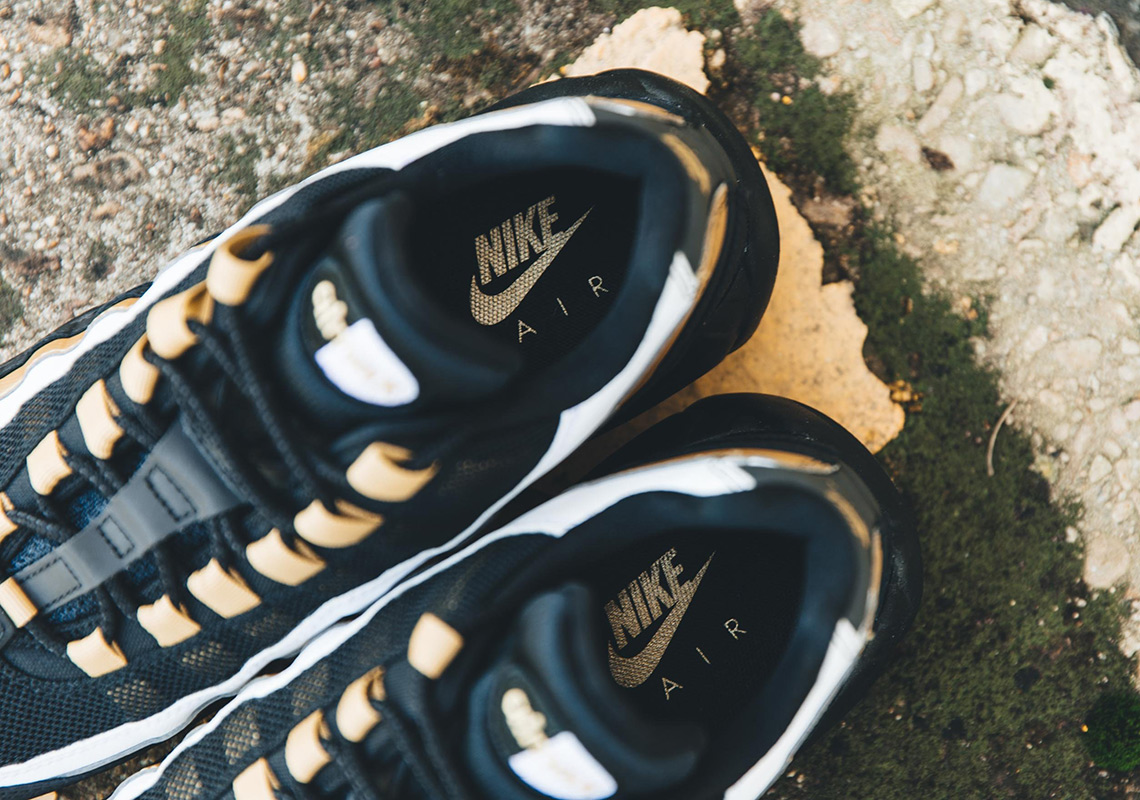 Air max 95 og hot sale black metallic gold white