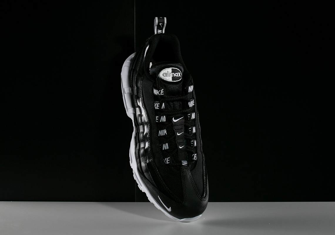 Nike Air Max 95 Black White Overbranding 2