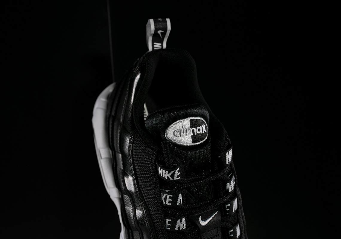 Nike Air Max 95 Black White Overbranding 4