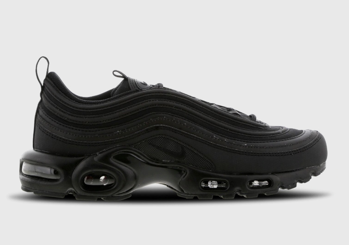 air max plus 97 black white