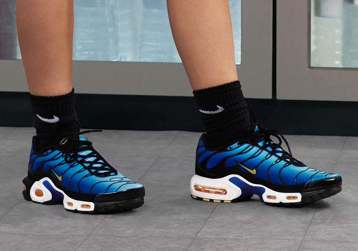 nike air max plus purple and blue