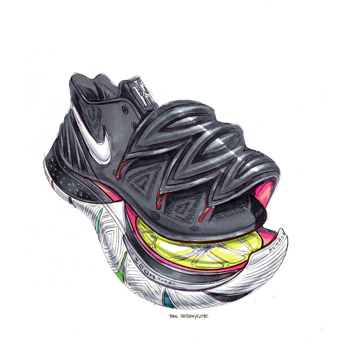 Nike Kyrie 5 Sketches Ben Nethongkome 8
