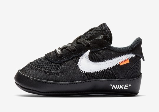 The Off-White x Nike Air Force 1 In Black Is Releasing In Toddler Sizes