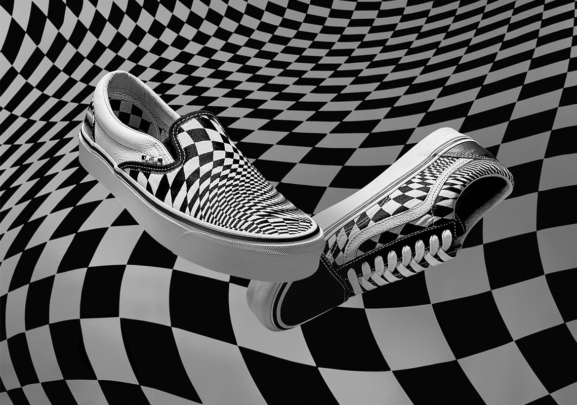 vans checkerboard trippy