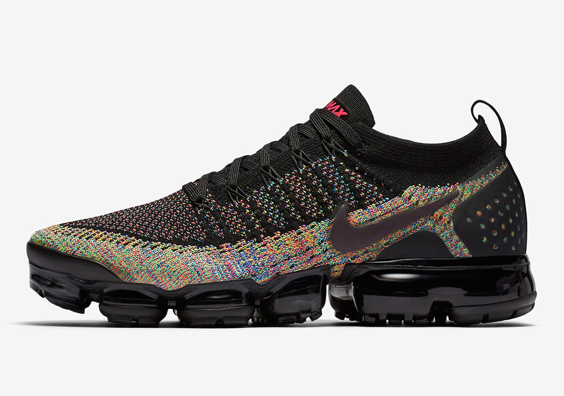 black and colorful vapormax