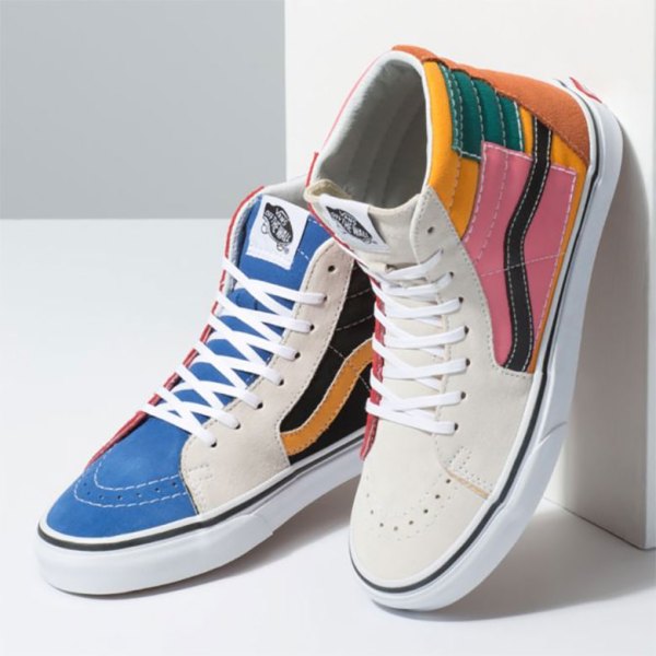 Vans Patchwork Sk8-Hi 2018 Multi/White Release Info | SneakerNews.com