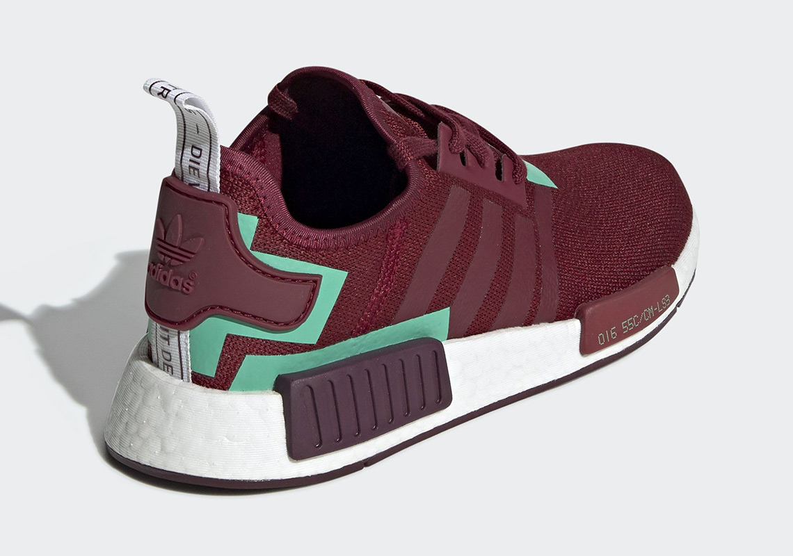 NMD R1 WMNS Burgundy + Grey Release Date SneakerNews.com