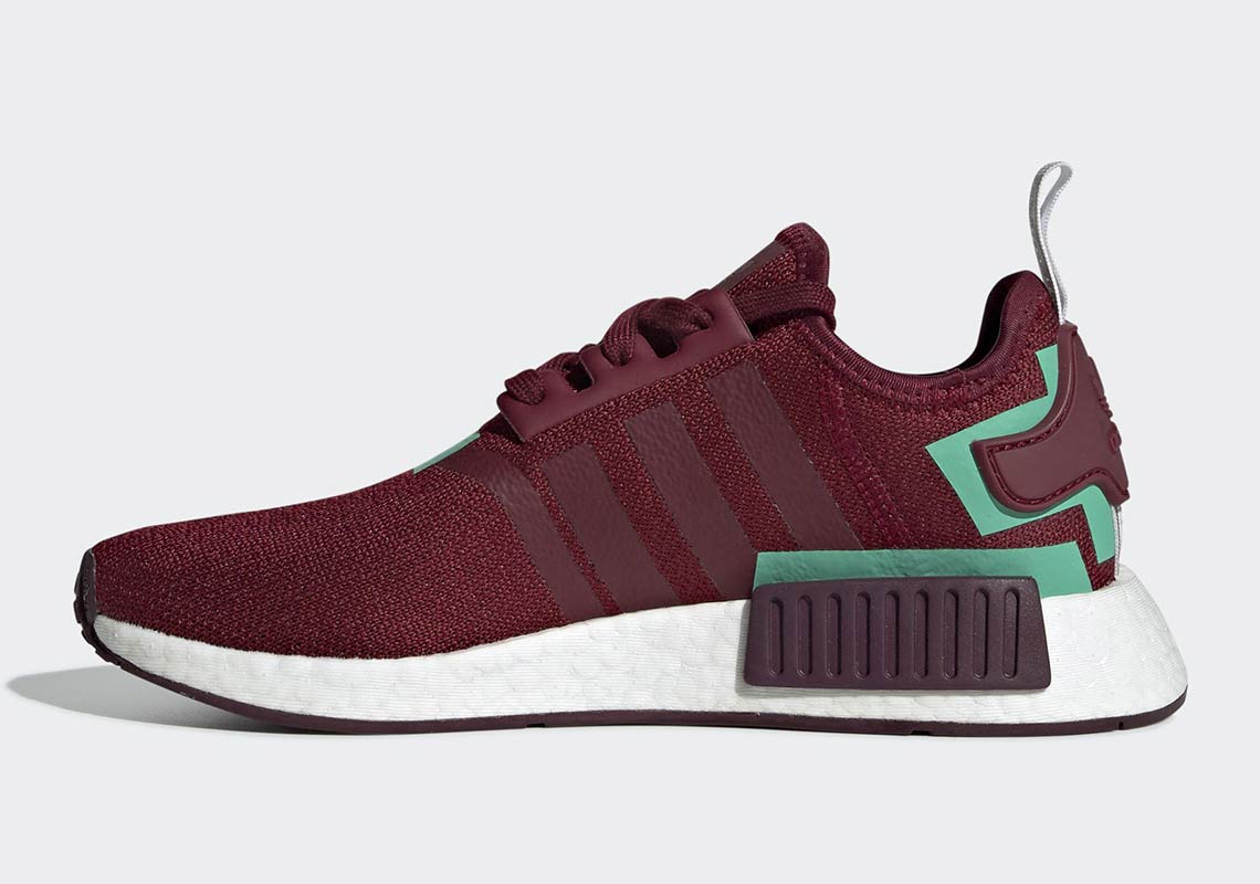 adidas NMD R1 WMNS Burgundy + Grey 