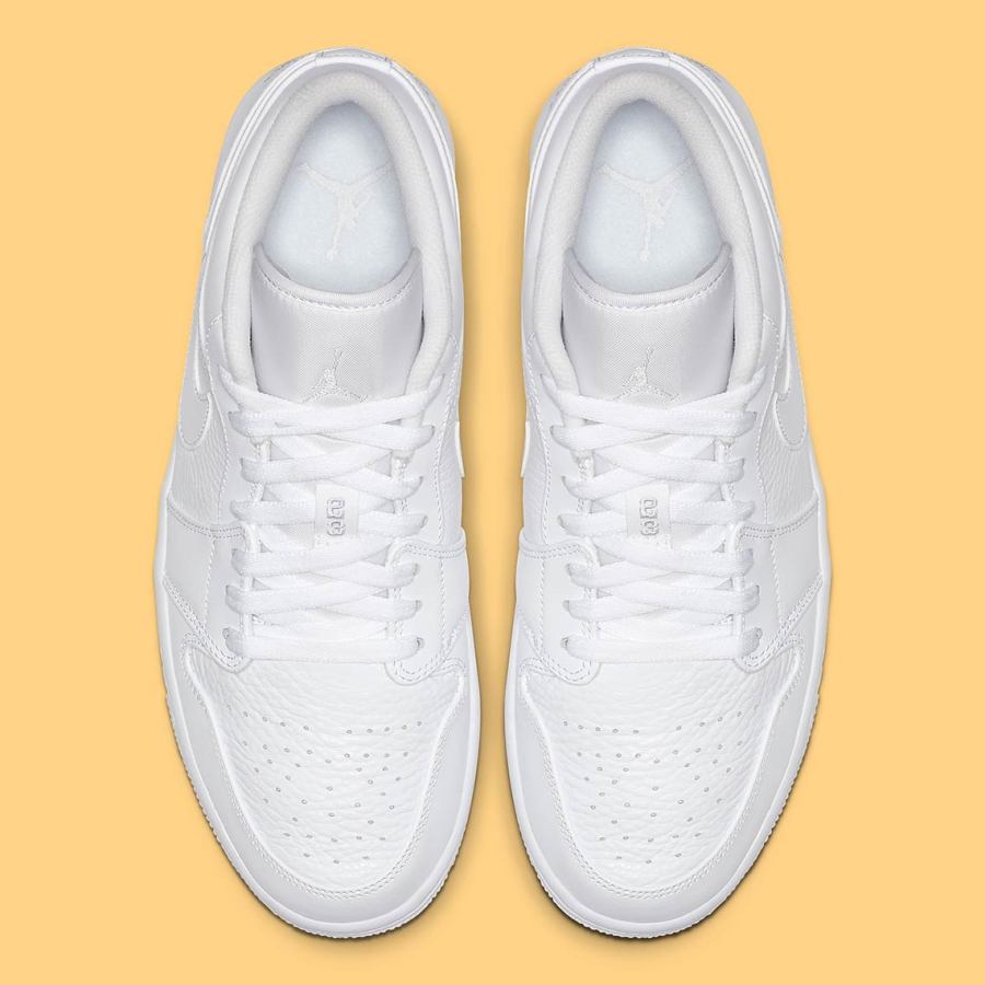 Jordan 1 Low All White 553558-111 Release Info | SneakerNews.com