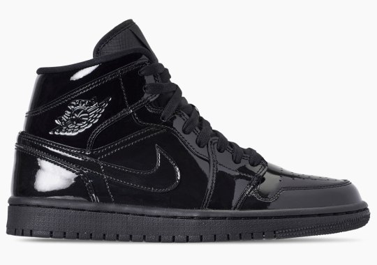 Air Jordan 1 Releases In Triple Black Patent Leather