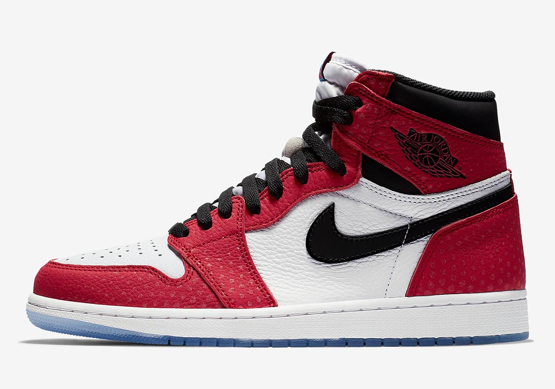 spiderman jordan 1 kid sizes