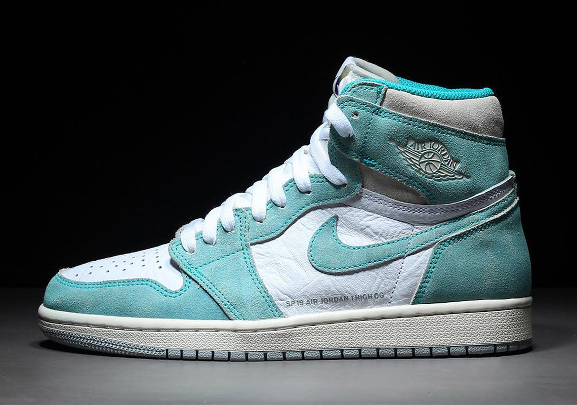 blue and green jordan 1