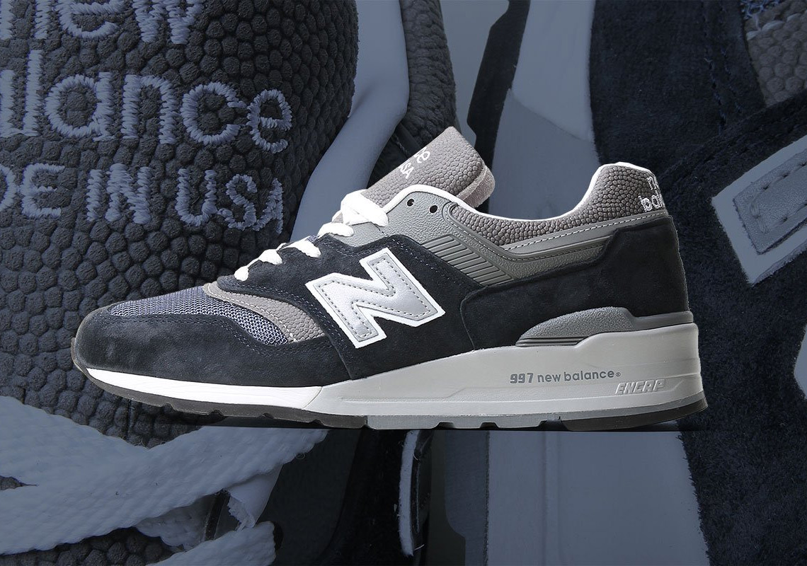 New Balance 997 Navy + Grey M997NV Buying Guide | SneakerNews.com