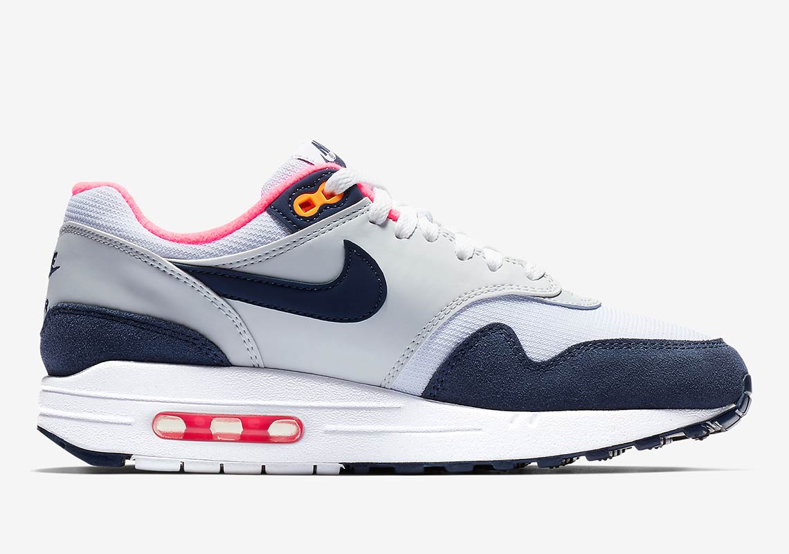 Wmns air max 1 (white / midnight navy hotsell - pure platinum)