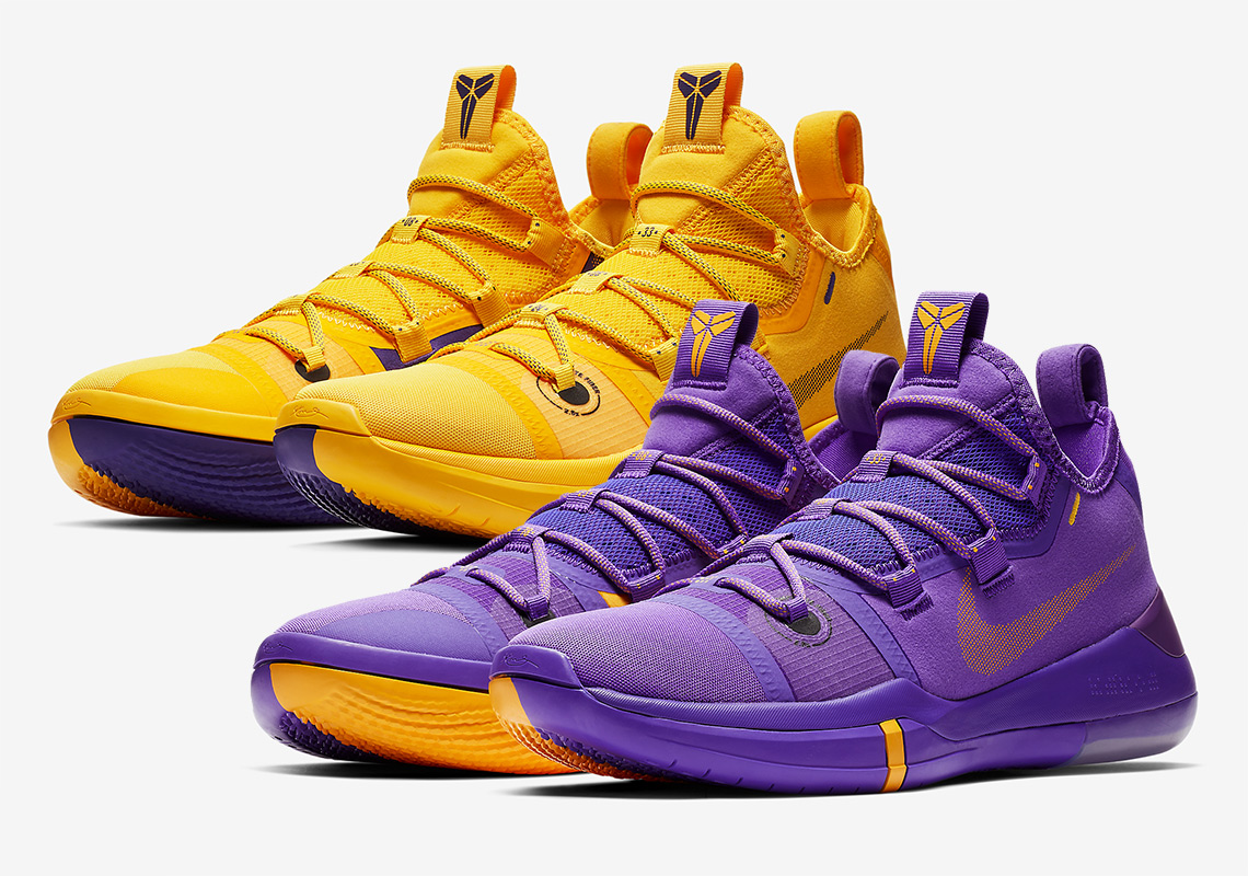 Nike Kobe Ad Lakers Pack Gold Purple Release Info | Sneakernews.Com