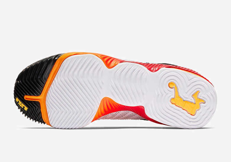 Nike Lebron 16 Gs White Red Orange February 2019 1