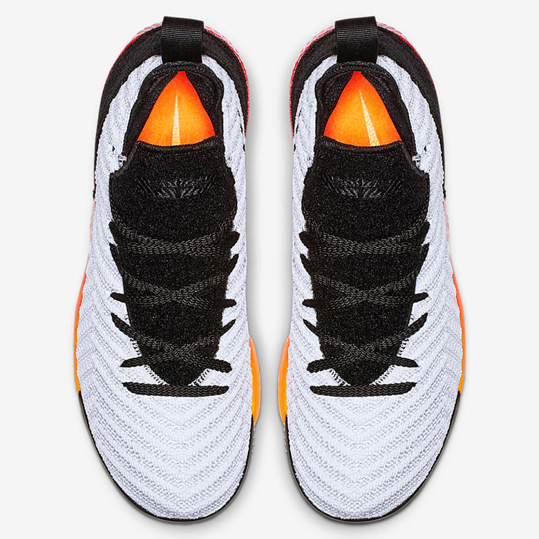 Nike Lebron 16 Gs White Red Orange February 2019 3