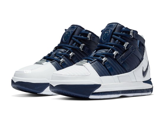 The Nike Zoom LeBron 3 Returns In An OG Navy And Silver Colorway
