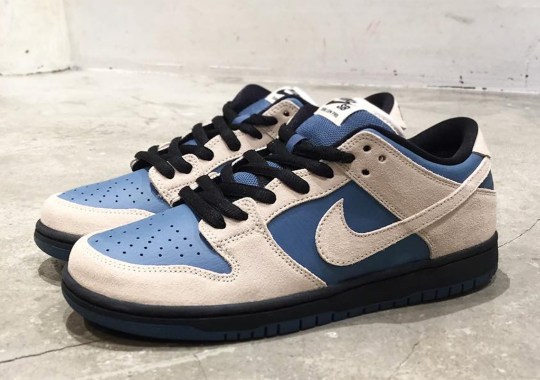 The Nike SB Dunk Low Pro Returns In Cream And Blue