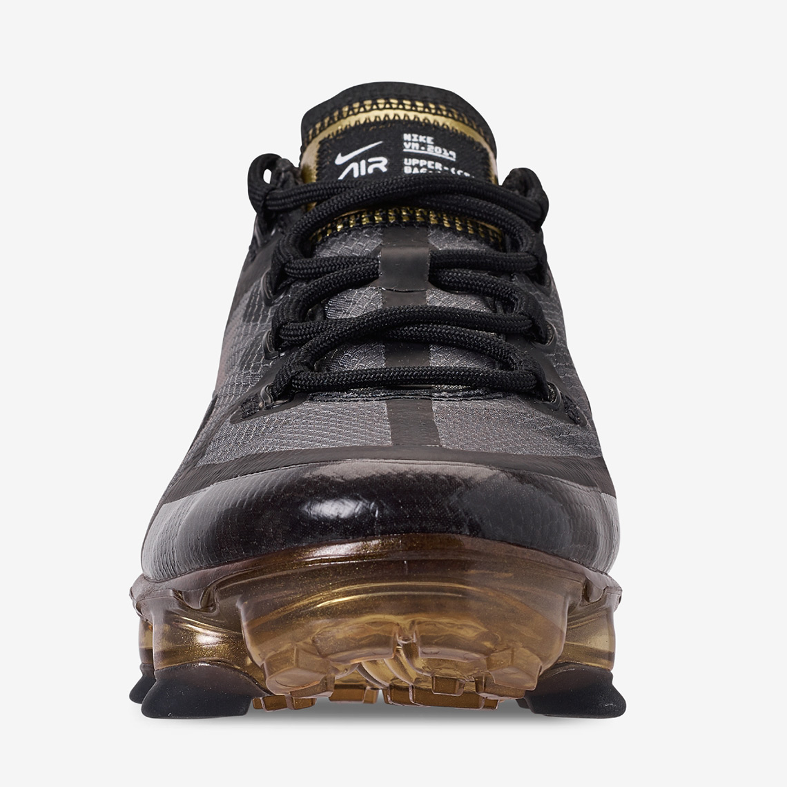 Nike vapormax black clearance and gold finish line