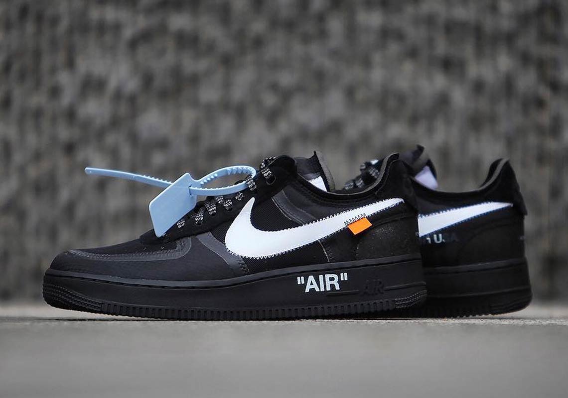 off white air force 1 black 2018