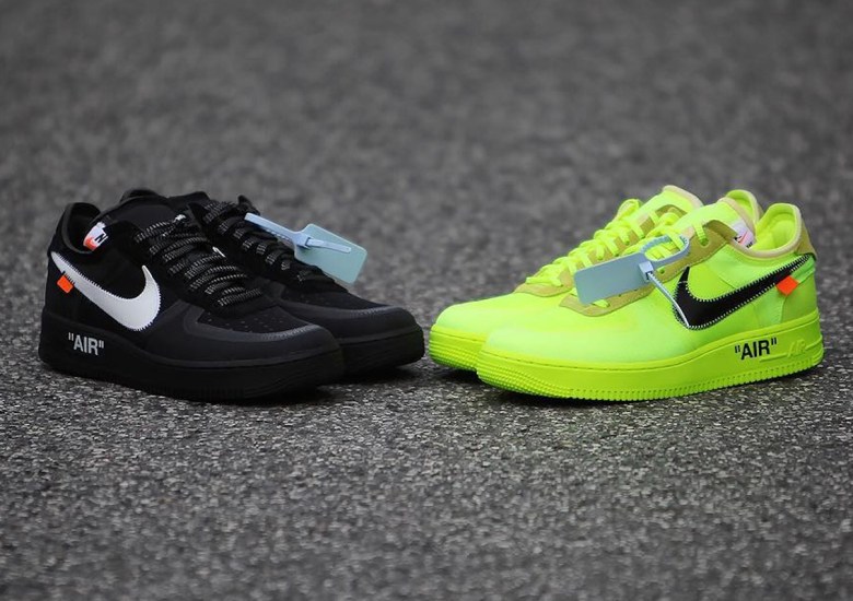 The 10: Nike Air Force 1 Low 'Off-White Volt' Shoes - Size 11.5