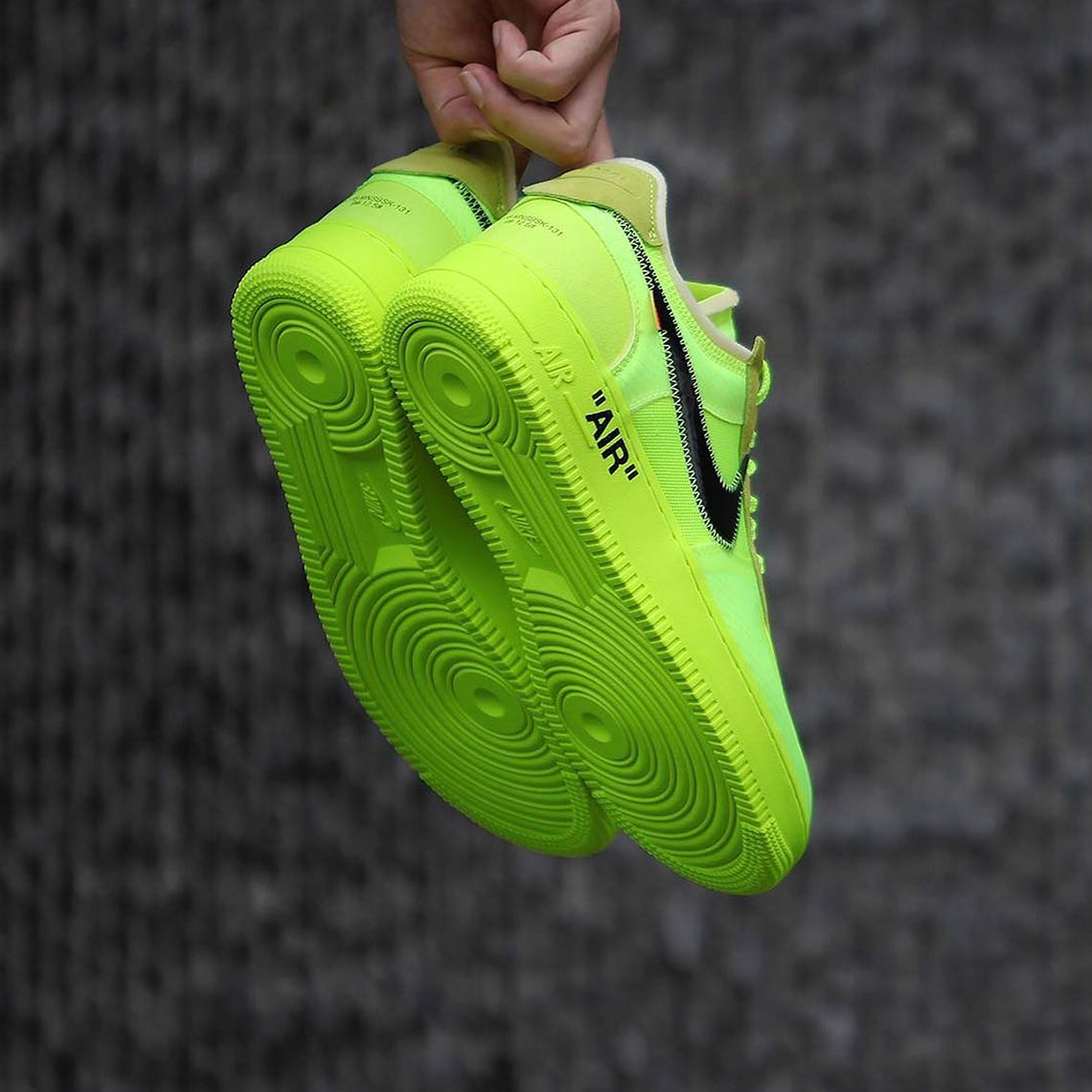 Off White Nike Air Force 1 Low Black + Volt Info | SneakerNews.com