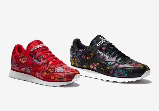 Opening Ceremony Adds Floral Satin Jacquard Prints To The Reebok Classic Leather