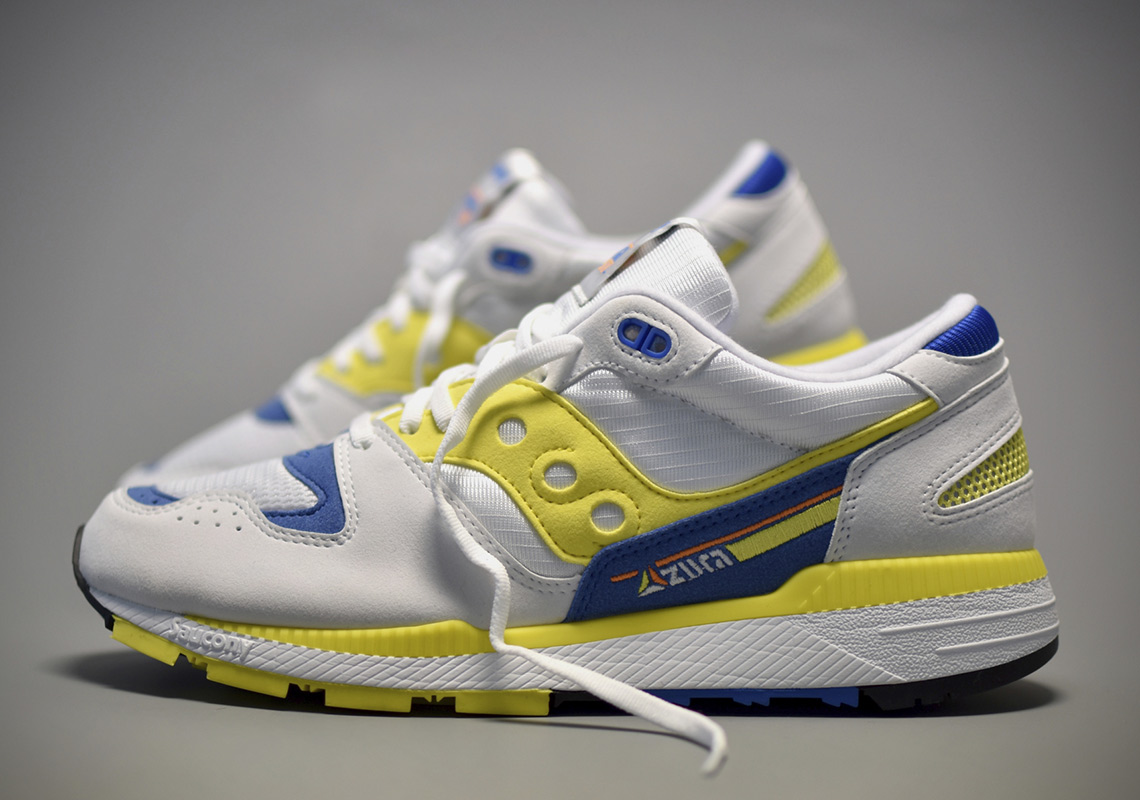 saucony blue and yellow