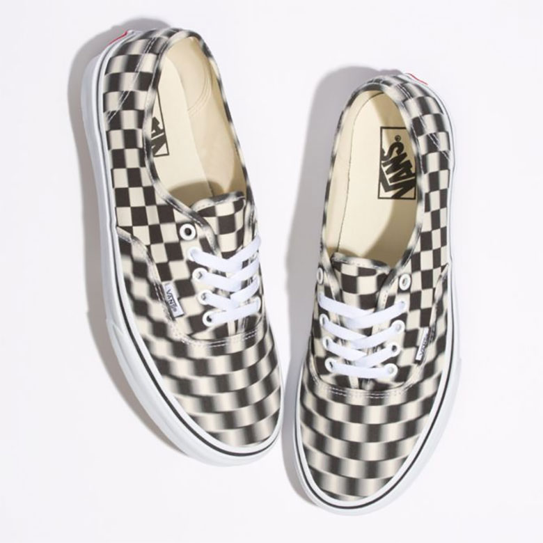 Vans Blur Checkerboard Authentic Shoes 