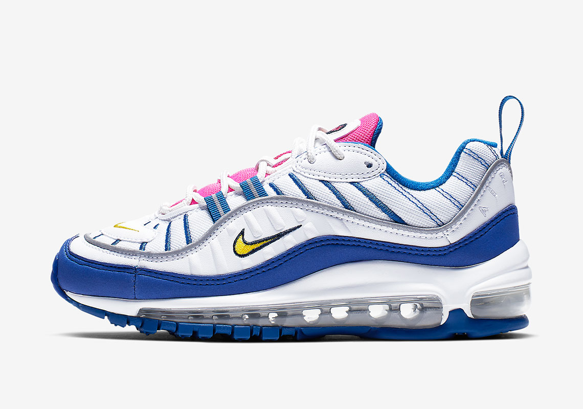 pink and yellow air max 98