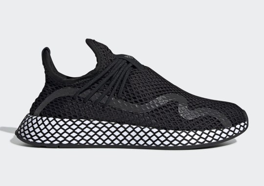 The green adidas Deerupt S Appears In A Sleek Black/White Colorway