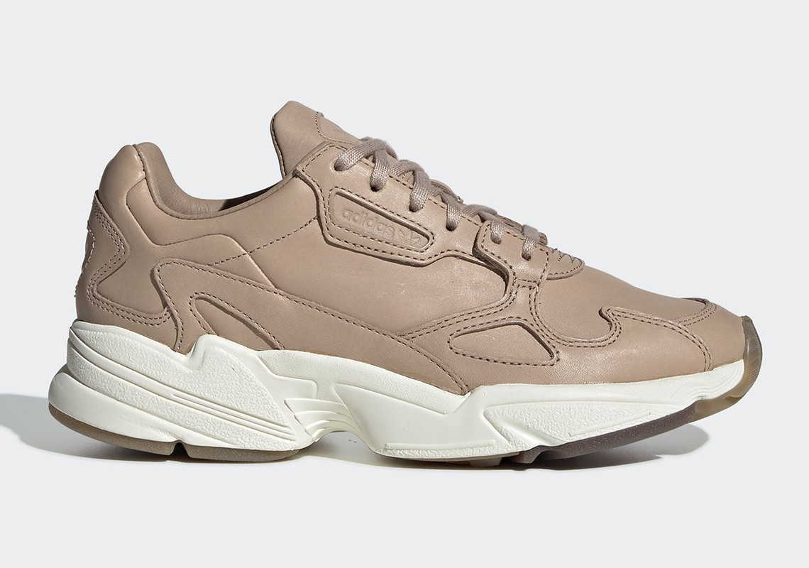 The adidas Falcon Gets Dressed Up In Tan Leathers