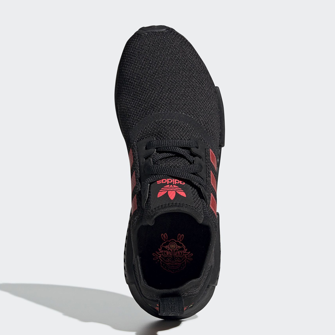 nmd r1 core black shock red