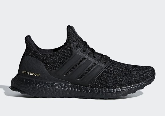 adidas Ultra Boost 4.0 “Triple Black” Arrives With Gold Accents