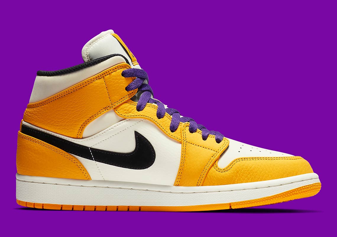 jordan 1 lakers mid