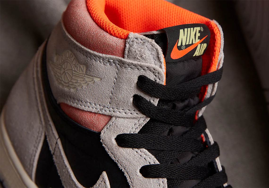 nike air jordan 1 retro neutral grey / hyper crimson