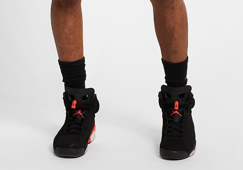 2019 jordan 6 infrared on feet