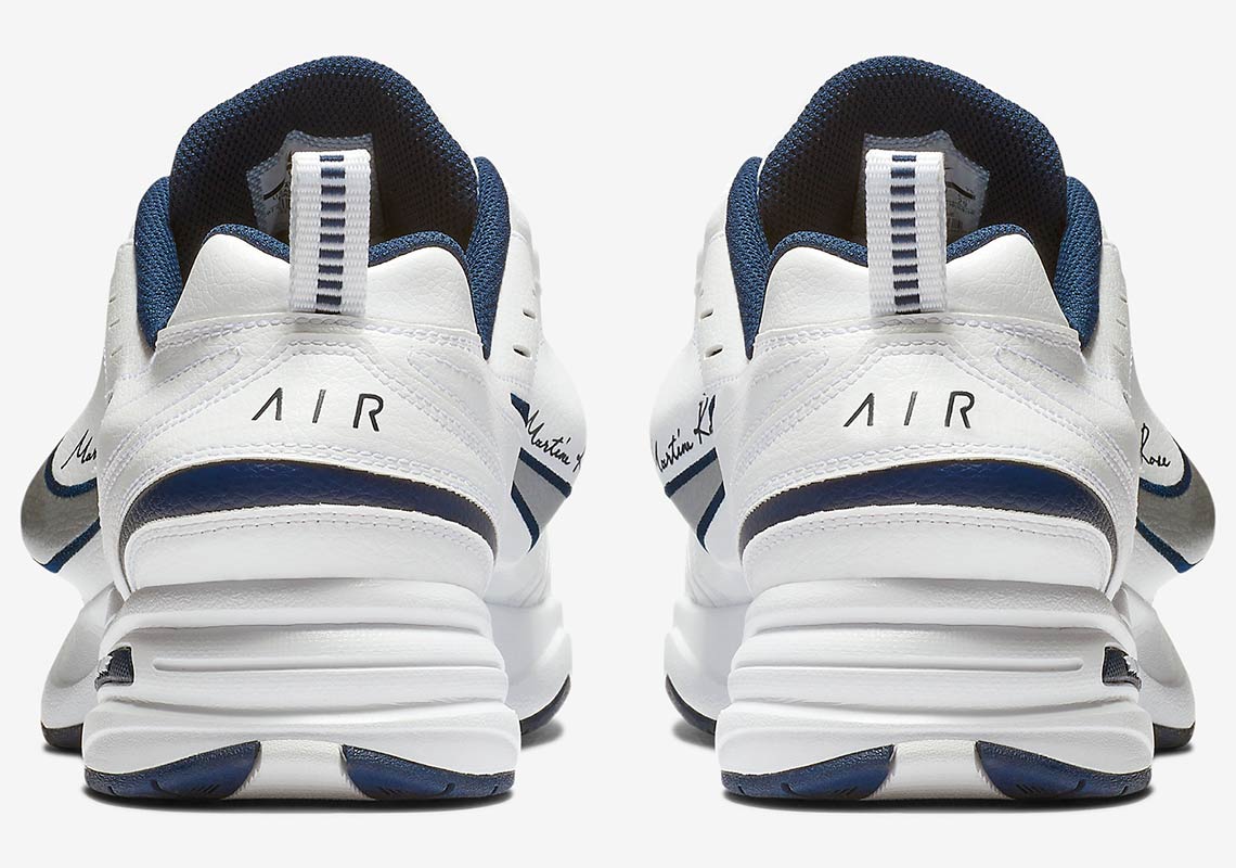 martine rose Nike Georgetown air monarch iv white navy at3147 100 1