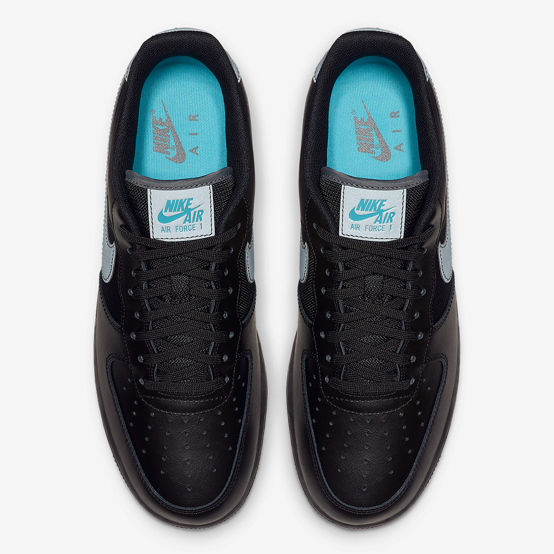 nike air force 1 low black and blue