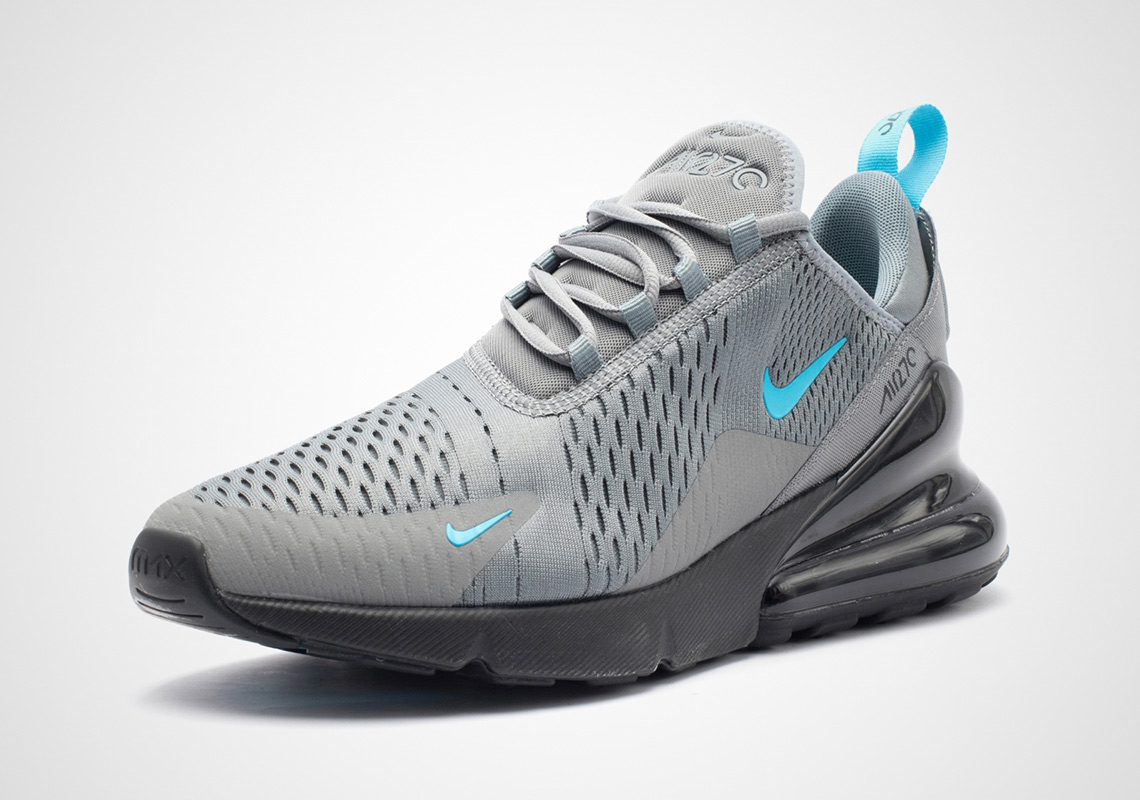 grey and blue nikes