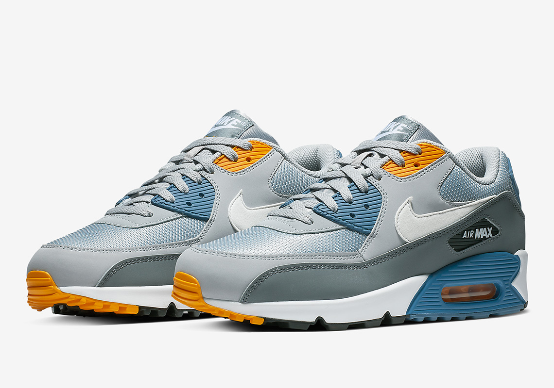 nike air max 90 blue and yellow